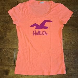 Woman’s Hollister Orange Fitted T-Shirt